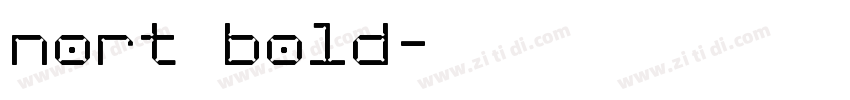 nort bold字体转换